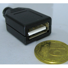 Штеккер-разъем USB-мама 